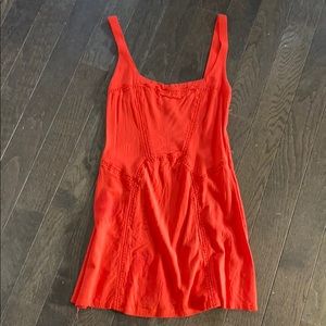 Free People Red Slip Dress, sz small